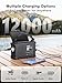 ROCAM Kurbelradio DAB+/UKW, Tragbare Notfallradio 12000mAh mit 8500mm² Solarpanel & 650mA Kurbel, Digital Radio mit Bluetooth, 2,4" Farbdisplay, 80 Sender, SOS, LED Taschenlampe, USB, IPX6 für Camping
