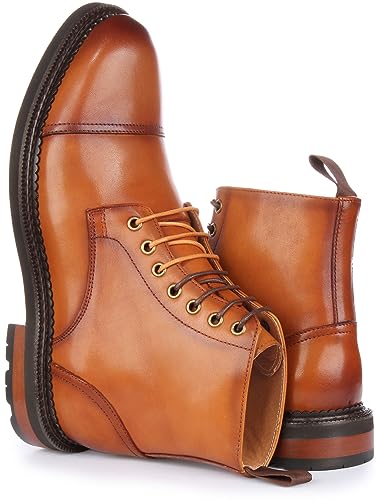 Kingston Men's Leather Lace Up Ankle Boots, Comfort and Durability for Casual Style4