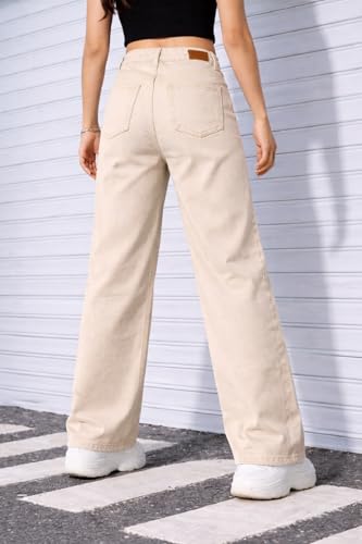 Image of ADBUCKS Stretchable Denim Fabric High Rise Straight Fit Jeans for Girls