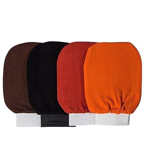 FBasics 4 Pack Exfoliating Hammam Gloves Mitten Remove Dead Skin Bath Body Scrub Mitt, Deep Exfoliation Glove Skin Exfoliator Mitt.