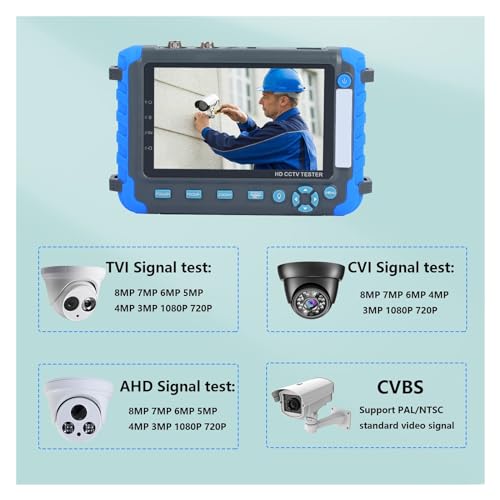Herramienta de prueba CCTV IV8C con monitor de pantalla para cámaras AHD 3