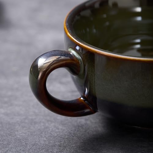 Set de 6 tazas de cerámica para latte 12 oz miniatura 5