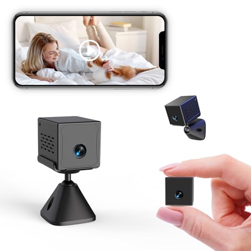 Joviren 2025 Upgraded Mini Camera 5G WiFi Indoor Security 4K Nanny Cam for Home with App Control...