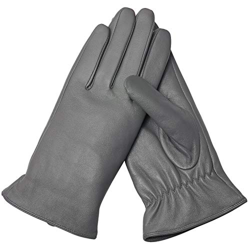 Image of Air Curvey Winter Touch Screen Leather Gloves Womens Driving Glove Warm Lining