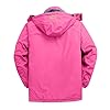 HAOLEI Giacca da Sci Impermeabile Donna Montagna Giacche Pile Invernale Antivento Cappotto con Cappuccio Giacche Softshell da Escursionismo da Donna Giacca Antivento Giacche Sportive e Tecniche #3