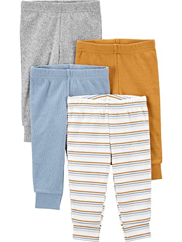 Image of Simple Joys by Carter's Baby Boys' 4-Pack Textured Pants, Pack of 4