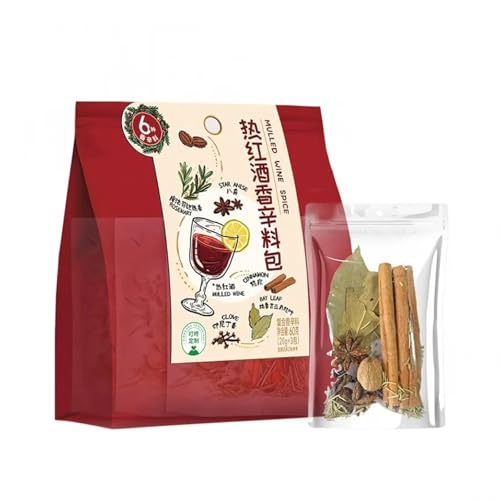 Kit de Especias para Vino Caliente y Sidra Caliente Gourmet con Canela, Clavo y Piel de Naranja, Navidad y Eventos Invernales.