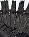 2" Doll Zipper YKK #3 Nylon Coil Zippers ~ Closed Bottom ~ Black (3 Zippers / Pack)