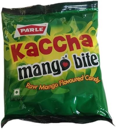 Parle Candy - Kaccha Mango Toffee 100 Pcs New Kaccha Mango Bite Candy 198g