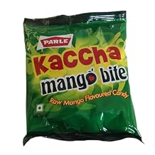 Parle Candy - Kaccha Mango Toffee 100 Pcs New Kaccha Mango Bite Candy 198g
