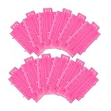 Anneome パーマロッド ジャンボホットローラー 柔軟プラスチック製 ヘアカーラー 女性用 自宅 美容室対応 ダメージ軽減 使いやすいスリング