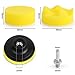 Kshineni 3 Inch Drill Buffing Pad, 11 Pcs Car Foam Polishing Pads Kit, Drill Buffer Polisher Attachment Buffing Kit for Car Polishing, Waxing, Sealing Glaze
