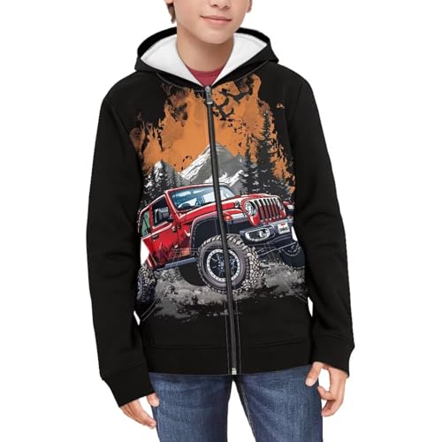 Image of Biyejit Kids Novelty 3D Graphic Printed Hooded Sweatshirt