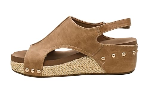Image of Corkys Footwear Volta Wedge - Chic Elegance Meets All-Year Comfort with a 2-Inch Cork Heel and Marshmallow Insole for Stylish Everyday Wear and All-Day Comfort