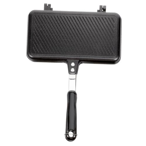 BEBEMOKO Sandwich Baking Pan Lid Double Sided Sandwich Press Aluminum Frying Pan for Home Kitchen