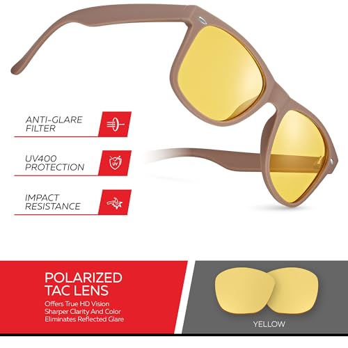 Image of Retro Rewind Polarized Sunglasses for Women Men - UV400 Classic Square Vintage Shades Trendy Unisex Sun Glasses