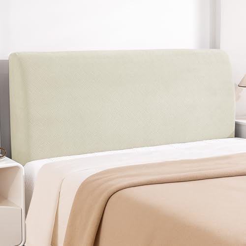 YSTELLAA Housse Tete De Lit, 150CM, Housse De Tête De Lit Extensible Doux, Couvre Tete De Lit Antipoussière, Moderne Couvre De Protection Tête De Lit,...