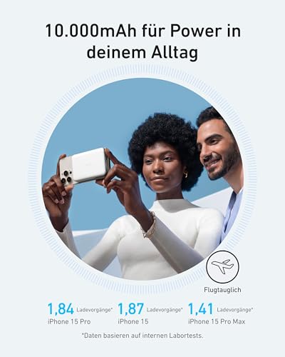 Anker MagGo Flache magnetische Powerbank 10000mAh Qi2 15W – Ansicht 5