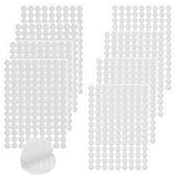504 Paar Klettpunkte Selbstklebend 10mm Klett Klebepunkte Selbstklebende Klettpunkte Klebe Punkte Klettverschluss Selbstklebend Rund Weiß Klett Klebe Punkte für Handwerk Gebrauch Papier Leder(10mm)