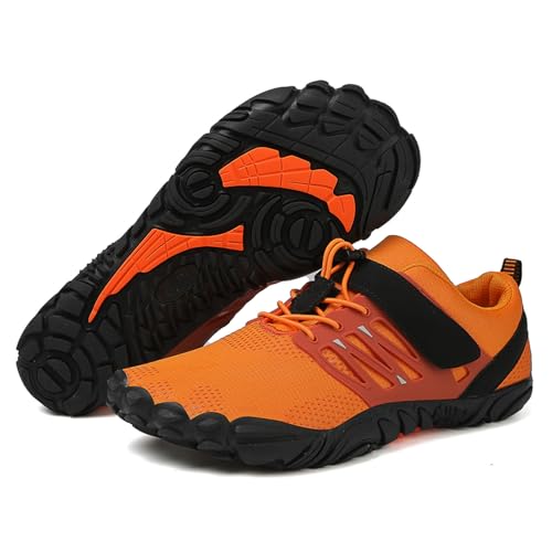 SECHRITE Women's Men’s Barefoot Hiking Shoes Minimalist Trail Running Sneakers Zero Drop Sole Wide Toe Box Parkour Trekking Workout Footwear