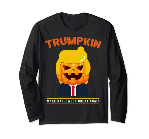 Rendere di nuovo grande Halloween Trumpkin Halloween Trump Maglia a Manica