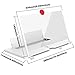 Phone Screen Magnifier, Screen Amplifier 3D HD Screen Projector with Foldable Stand, Phone Screen Magnifier for Watching Movies, Videos, Games and Reading, Compatible with All Phones (White)