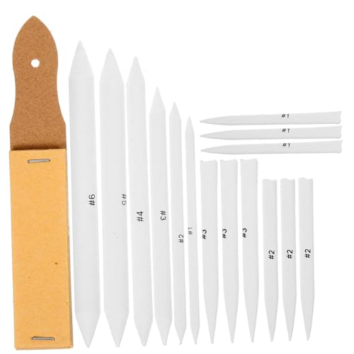 ARTIBETTER 16pcs Art Blending Stumps Smudge Erase Tool for Sketching and Painting