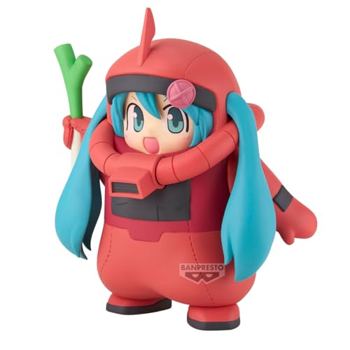 Banpresto - Gundam 45th x Hatsune Miku - Char's Zaku Costume (Hatsune Miku ver.) Figure by Banpresto - Used condition - Image 6