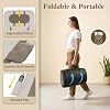 YENING Full Body Massage Mat with Airbags, Air Compression Stretching Mat with Heat for Bed Floor, Neck Lumbar Traction Pad for Pain Relief, Foldable Massage Mattress Topper, 5'1-6'0