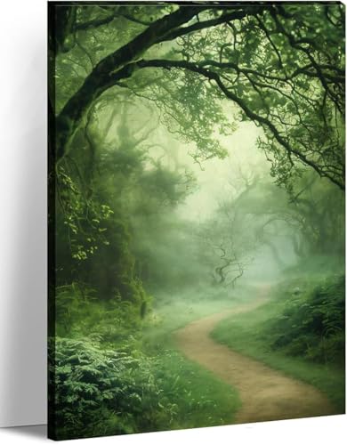 AVWXZBDFH Lienzo De Bosque, Arte De Pared, Póster, Paisaje Natural, Imagen De Árboles, Pintura, Decoración Del Hogar, 40 X 60 Cm, Sin Marco