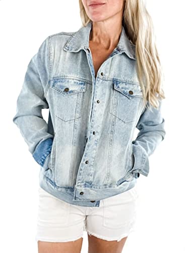 HOOEY Ladies Classic Light Wash Denim Jacket