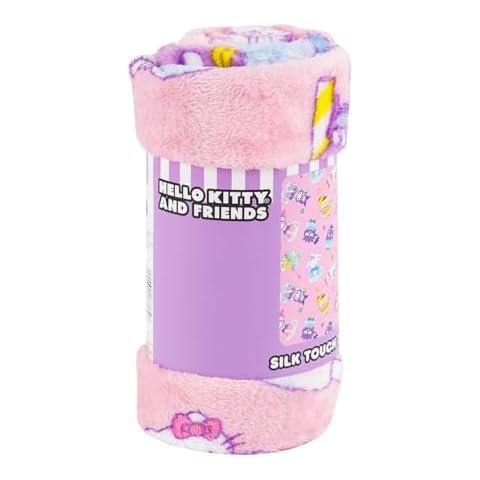 NORTHWEST Hello Kitty Silk Throw Blanket Cover