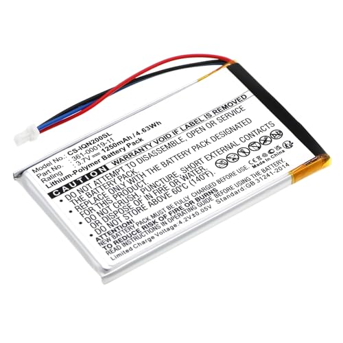 generic Batería de repuesto compatible con Garmin 010 00621 10, 361 00019 11, Nuvi 200