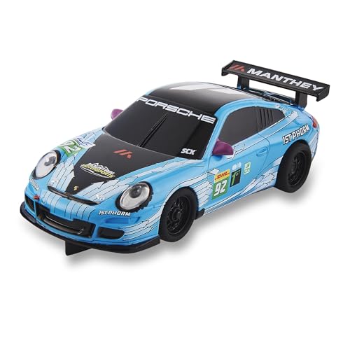SCALEXTRIC - Véhicule de Course Compact - Voiture Slot - Échelle 1:43 (SCX Porsche 911 GT3 - #92)