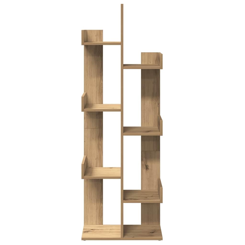 vidaXL Bibliothèque chêne Artisanal 48x25,5x140 cm Bois d'ingénierie