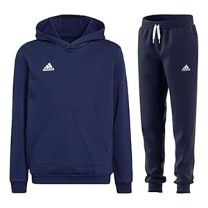 adidas Voetbal Entrada 22 joggingpak hoodie joggingbroek kinderen donkerblauw