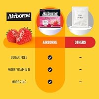Airborne Immune Support Effervescent Tablets, Very Berry Flavor - 30ct with 1000mg Vitamin C + Vitamins A, D, E, Zinc, Selenium, Manganese & Herbal Blend - Sugar‑Free, Gluten‑Free — image 4