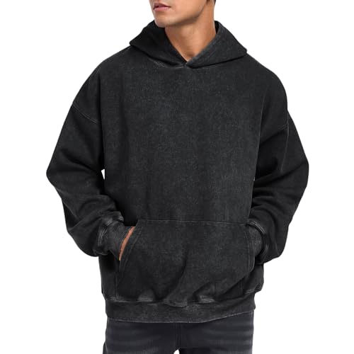 Vidifid Mens Hoodies Pullover Oversized Hoodie Plush Cotton Hooded Couples