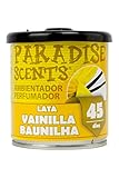 Dura hasta 45 días Paradise PER80129 Perfumador Lata Vainilla, Color Amarillo, 100 gr