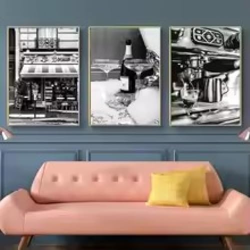 Peinture sur toile art mural moderne affiche noire et blanche femme sexy décoration salon