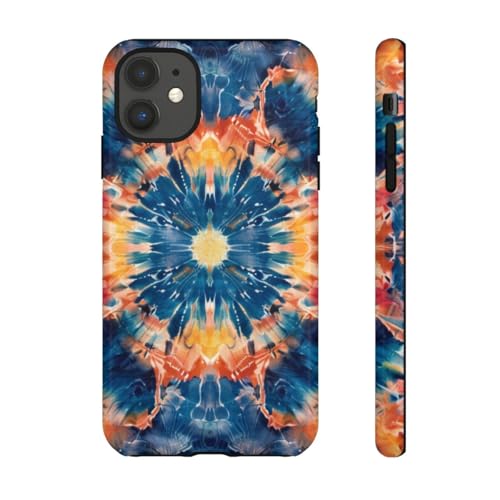 Coque rigide iPhone 11 mandala coloré bleu pour sublimer vos looks