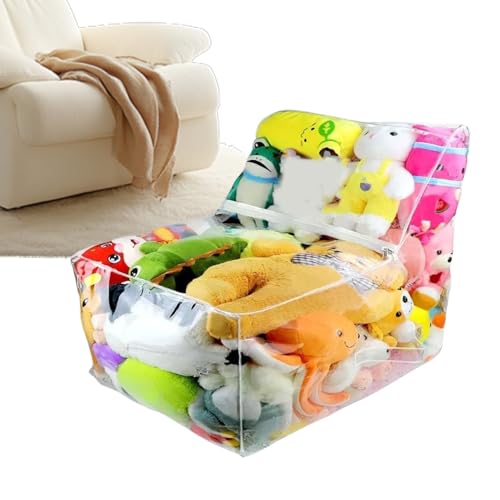 Sac de rangement pour peluche extra-large avec fermeture éclair solide