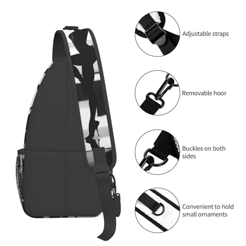 Mochila cruzada deportiva para gimnasio y senderismo unisex miniatura 5