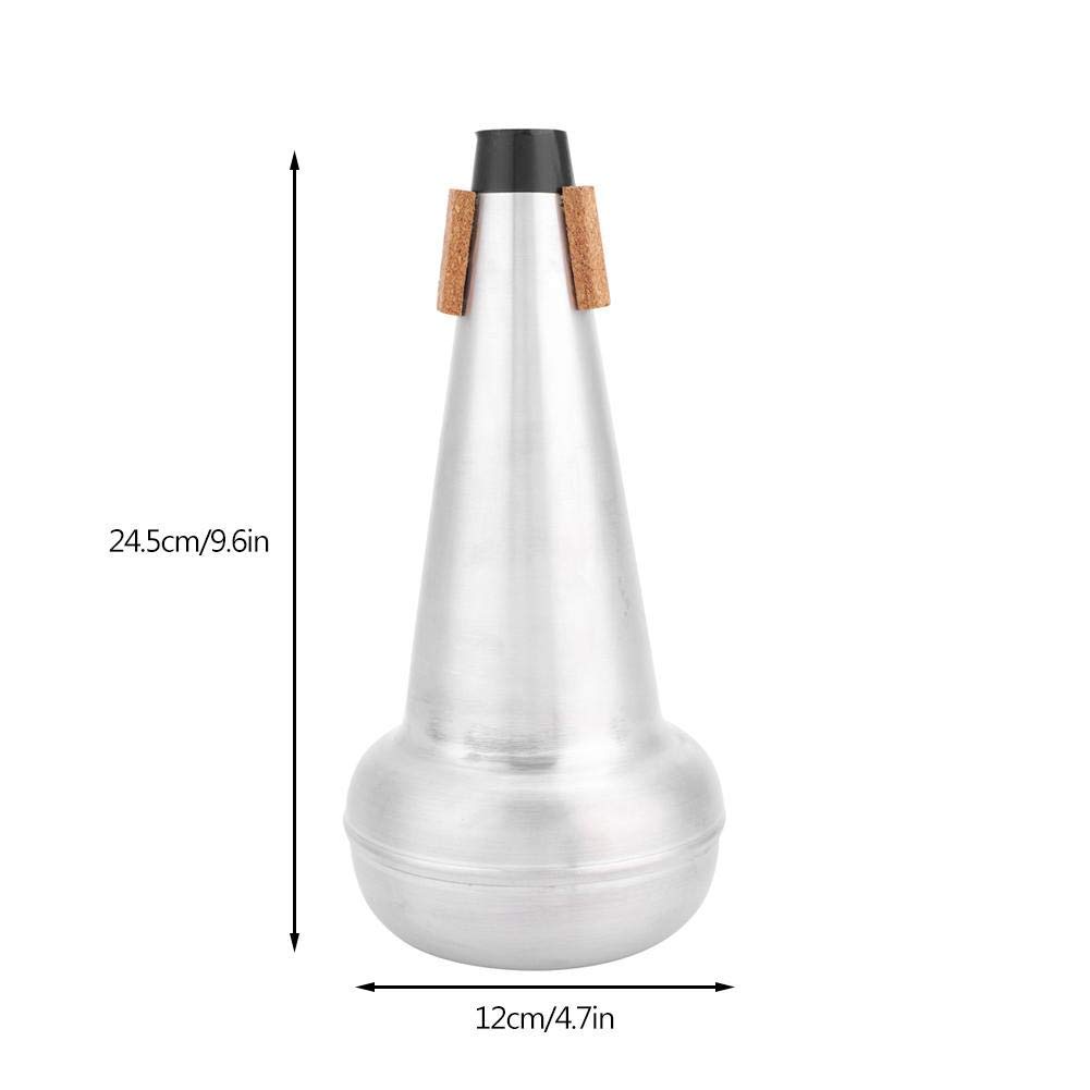 Trombone Mute, aleación de aluminio Trombone Practice Mute Silenciador tenor profesional Sourdine