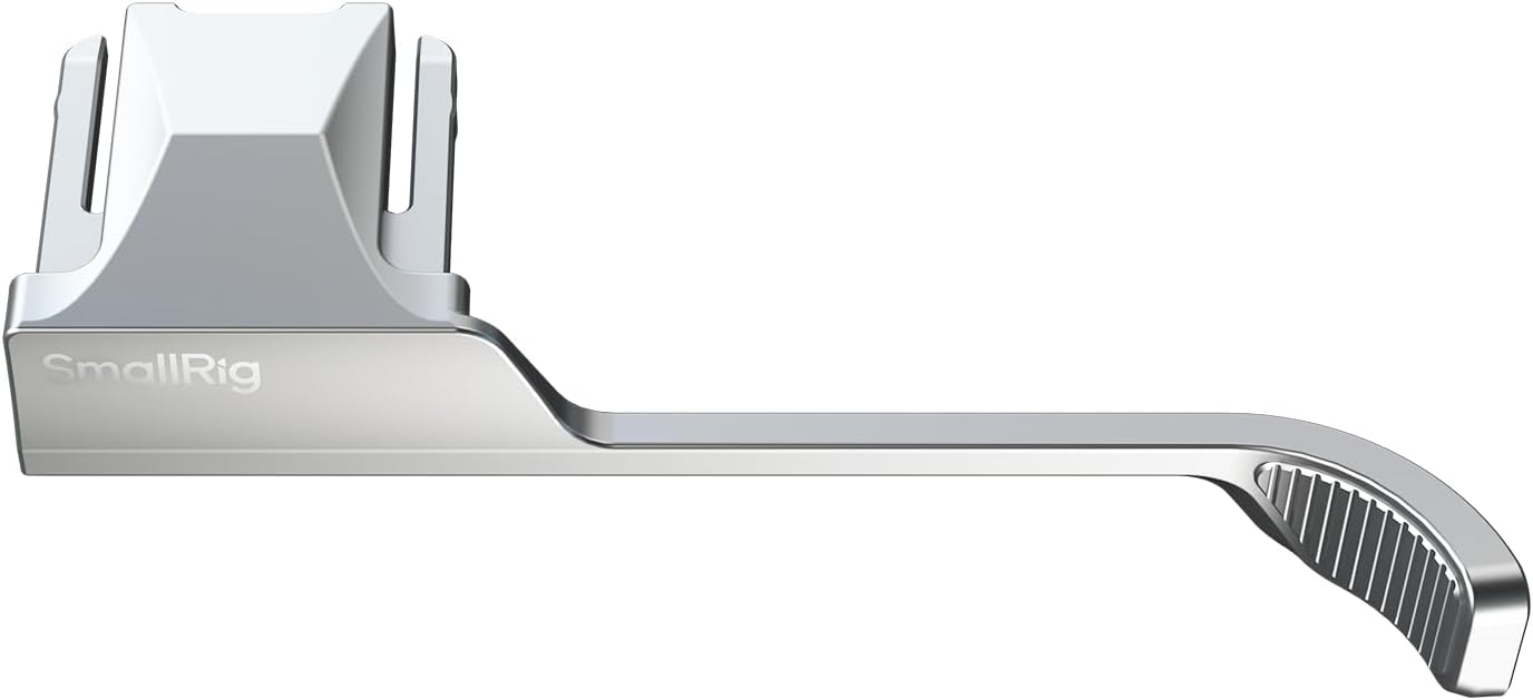 SMALLRIG X Half Thumb Grip for FUJIFILM X Half, Anti-Slip Design, Built-in Silicone Pads (Silver) - 5221