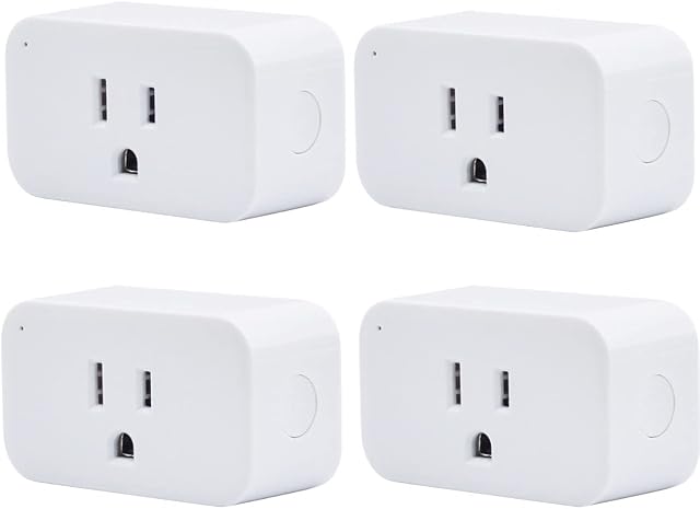 THIRDREALITY Zigbee Smart Plug 4 Pack, 15A Smart Outlet with Timer Function, ETL Certified, ZigBee Hub Required