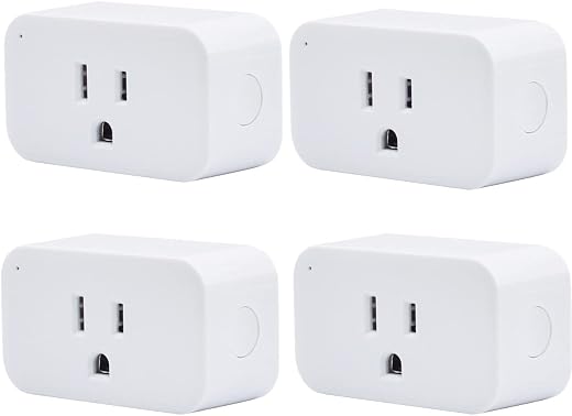 THIRDREALITY Zigbee Smart Plug 4 Pack, 15A Smart Outlet with Timer Function, Zigbee Repeater, ETL Certified, ZigBee Hub Re...