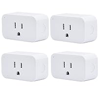 Vista 1 de THIRDREALITY Smart Plug 4 Pack, 15A Smart Outlet with Timer Function, Zigbee Repeater, ETL Certified, Requires ZigBee Hub, No Power Meter