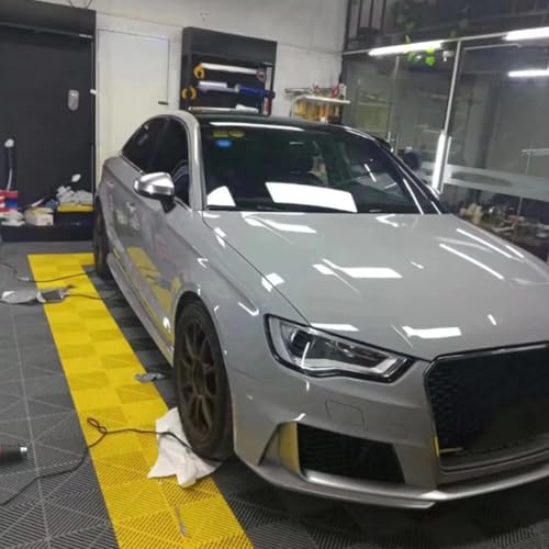 Vinilo para exterior e interior de coche gris cemento brillante autoadhesivo 3