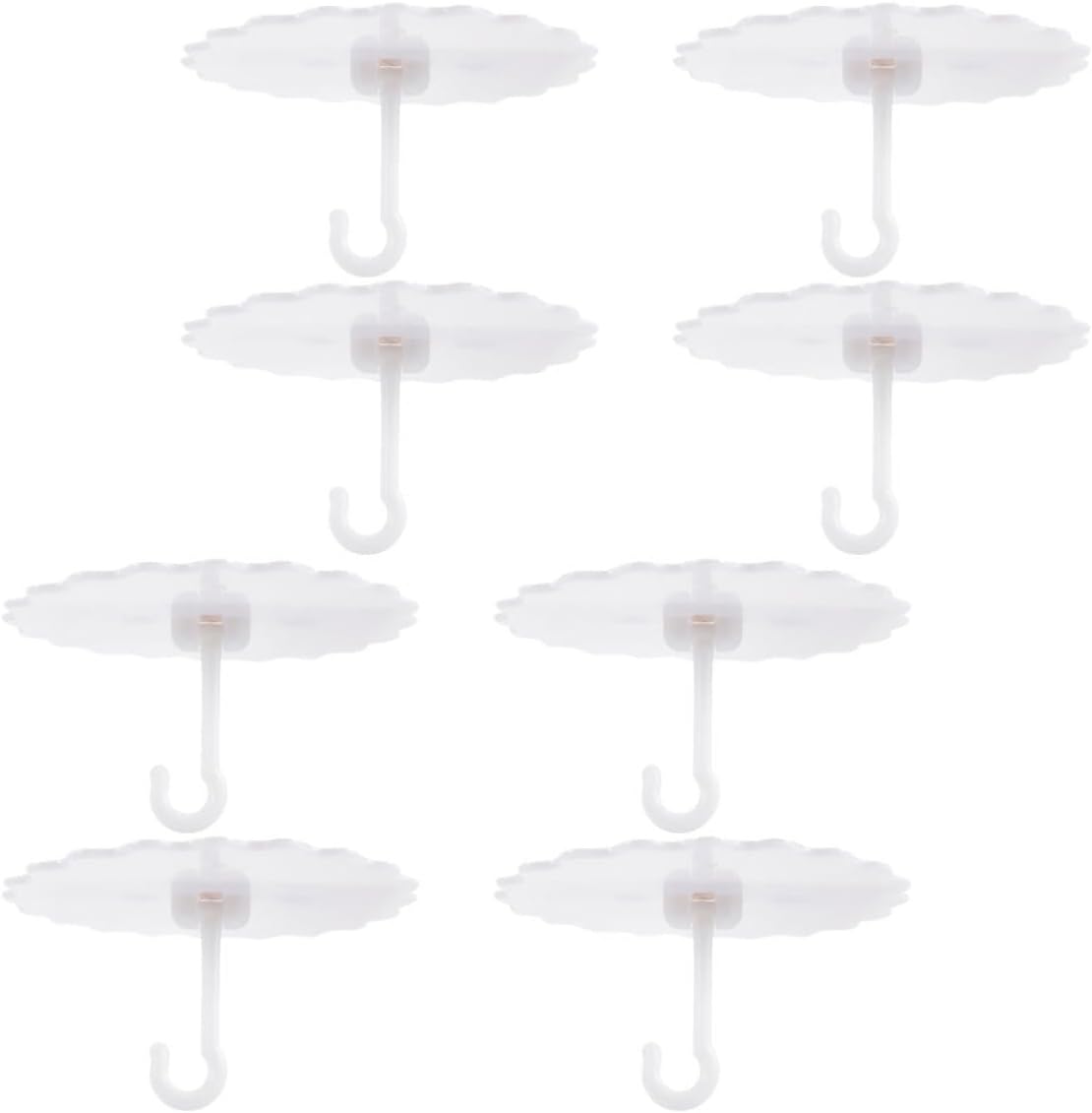 DECHOUS 8pcs Plastic Bed Canopy Hooks Ceiling Dome Canopy Bed Hooks Strong Adhesive Easy to Install Lightweight Home Decor